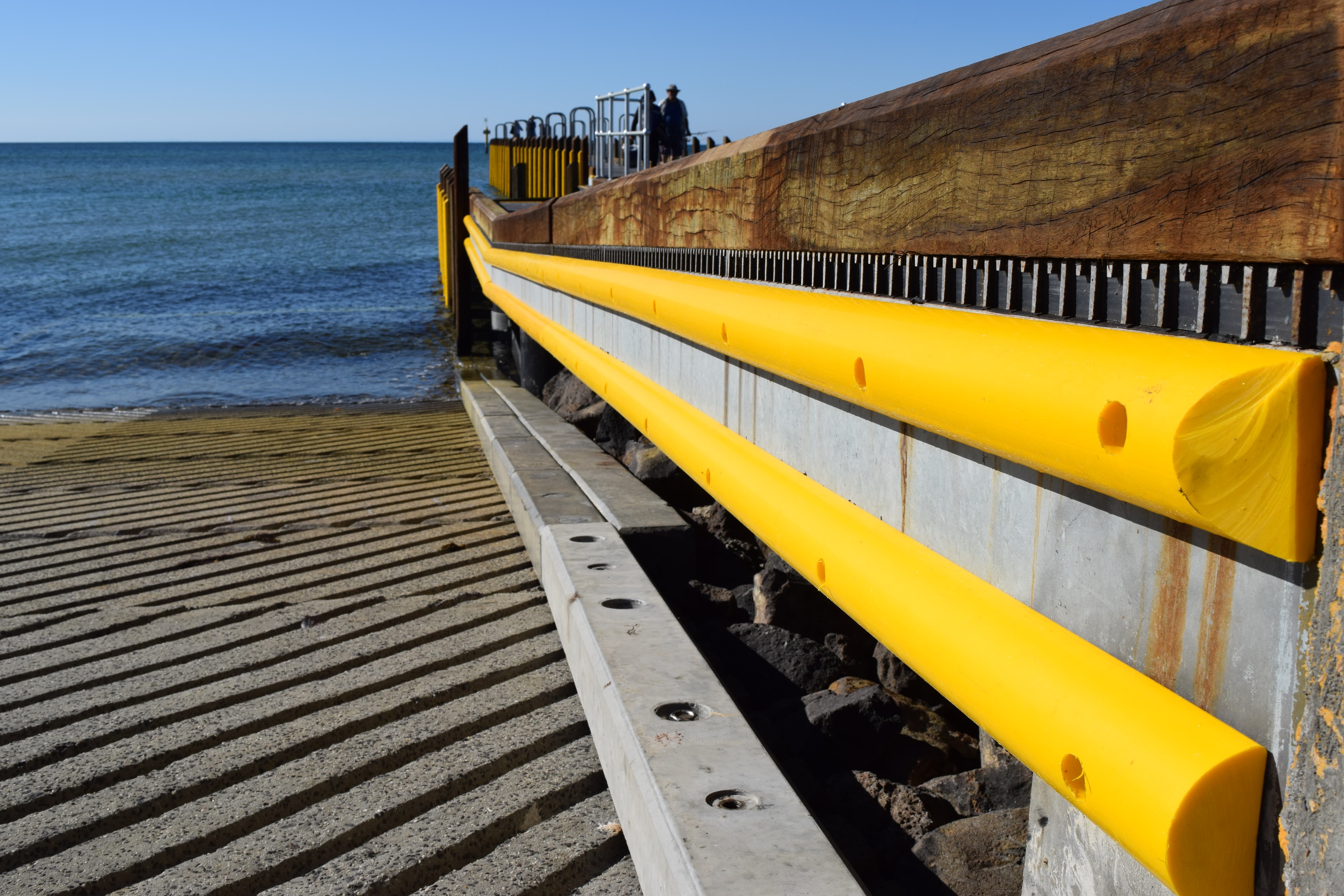 Yellow D Section Dock Fender Long